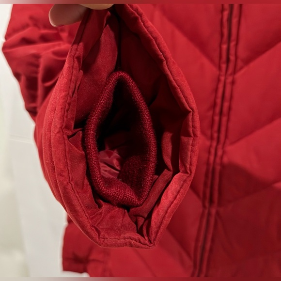 Kenneth Cole Reaction Mixed Fill Down Men’s Quilted Winter Coat. Red Size Large - Picture 3 of 14